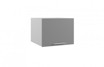 Лофт ГВПГ 600 шкаф верхний горизонтальный глубокий высокий (Штукатурка белая/корпус Серый) в Диксоне - dikson.mebel54.com | фото