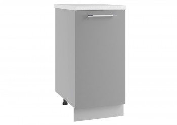 Лофт МС 400 шкаф нижний малой глубины (Штукатурка белая/корпус Серый) в Диксоне - dikson.mebel54.com | фото