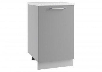 Лофт МС 500 шкаф нижний малой глубины (Штукатурка белая/корпус Серый) в Диксоне - dikson.mebel54.com | фото