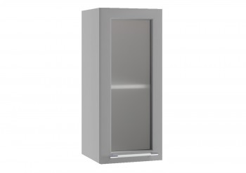 Лофт ПС 300 шкаф верхний со стеклом (Штукатурка белая/корпус Серый) в Диксоне - dikson.mebel54.com | фото