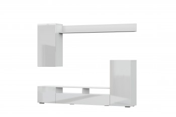 Мебель для гостиной МГС 4 (Белый/Белый глянец) в Диксоне - dikson.mebel54.com | фото