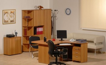 Мебель для персонала Рубин 42 Светлый миланский орех в Диксоне - dikson.mebel54.com | фото