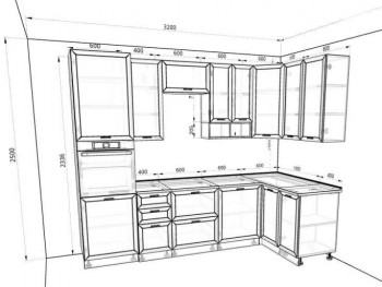 Модульная кухня Кёльн 4,2 м (софт айвори) в Диксоне - dikson.mebel54.com | фото
