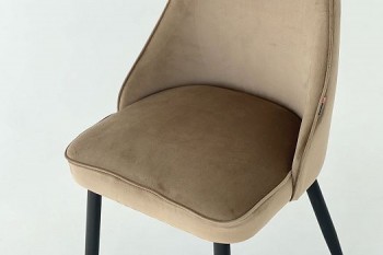 Набор стульев Милан 2 шт (беж велюр/белый) в Диксоне - dikson.mebel54.com | фото
