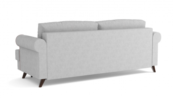 Оливер / диван - кровать 3-х местн. (еврокнижка) (велюр велутто серебряный 52 в Диксоне - dikson.mebel54.com | фото