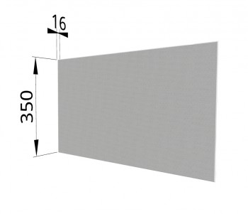 Панель торцевая (для шкафа горизонтального глубокого) ГПГ Квадро (Белая кожа) в Диксоне - dikson.mebel54.com | фото