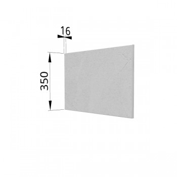 Панель торцевая (для шкафа горизонтального глубокого) ГПГ Лофт (Штукатурка белая) в Диксоне - dikson.mebel54.com | фото