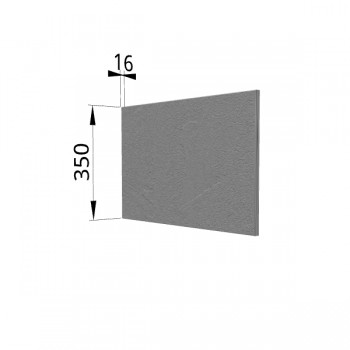 Панель торцевая (для шкафа горизонтального глубокого) ГПГ Лофт (Штукатурка серая) в Диксоне - dikson.mebel54.com | фото