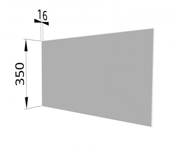 Панель торцевая (для шкафа горизонтального глубокого) ГПГ Ройс (Белый софт) в Диксоне - dikson.mebel54.com | фото