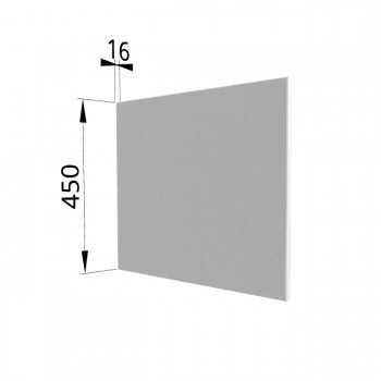 Панель торцевая (для шкафа горизонтального глубокого высокого) ГВПГ Квадро (Белая кожа) в Диксоне - dikson.mebel54.com | фото