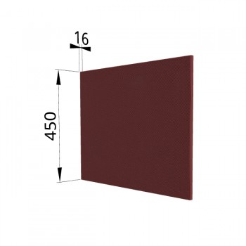 Панель торцевая (для шкафа горизонтального глубокого высокого) ГВПГ Квадро (Красная кожа) в Диксоне - dikson.mebel54.com | фото