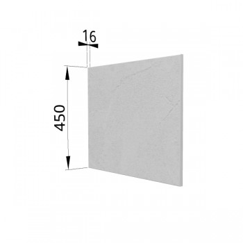 Панель торцевая (для шкафа горизонтального глубокого высокого) ГВПГ Лофт (Штукатурка белая) в Диксоне - dikson.mebel54.com | фото