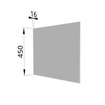 Панель торцевая (для шкафа горизонтального глубокого высокого) ГВПГ Ройс (Белый софт) в Диксоне - dikson.mebel54.com | фото