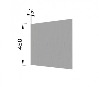 Панель торцевая (для шкафа горизонтального глубокого высокого) ГВПГ Ройс (Графит софт) в Диксоне - dikson.mebel54.com | фото