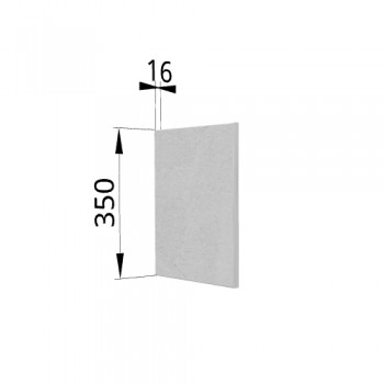 Панель торцевая (для шкафа горизонтального) ПГ Лофт (Штукатурка белая) в Диксоне - dikson.mebel54.com | фото