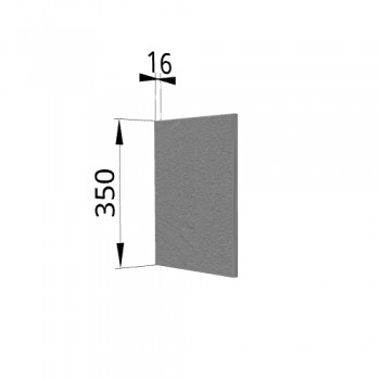 Панель торцевая (для шкафа горизонтального) ПГ Лофт (Штукатурка серая) в Диксоне - dikson.mebel54.com | фото