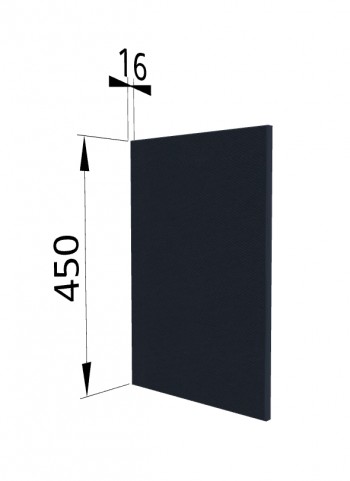 Панель торцевая (для шкафа горизонтального высокого) ВПГ Квадро (Черника) в Диксоне - dikson.mebel54.com | фото