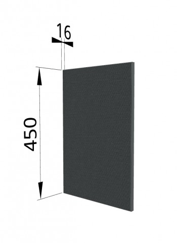 Панель торцевая (для шкафа горизонтального высокого) ВПГ Квадро (Железо) в Диксоне - dikson.mebel54.com | фото