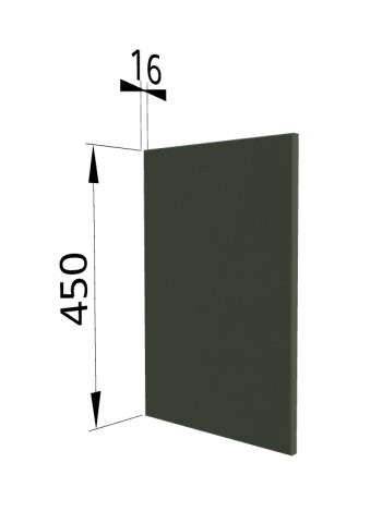 Панель торцевая (для шкафа горизонтального высокого) ВПГ Квадро (Оливково-зеленый) в Диксоне - dikson.mebel54.com | фото