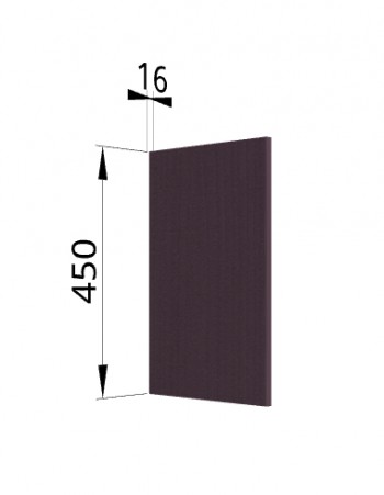 Панель торцевая (для шкафа горизонтального высокого) ВПГ Тито, Гарда (Пурпур) в Диксоне - dikson.mebel54.com | фото