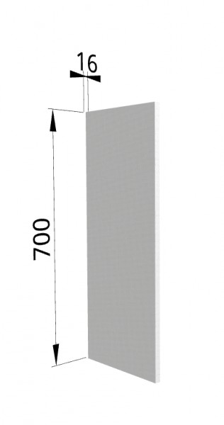 Панель торцевая (для шкафа верхнего высотой 700 мм) П Ройс (Маус софт) в Диксоне - dikson.mebel54.com | фото