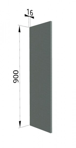 Панель торцевая ВП Квадро (для шкафа верхнего высокого) Нарцисс в Диксоне - dikson.mebel54.com | фото