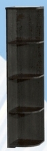 Полка угловая низкая ДЛЯ ГОСТИНОЙ ПУН-305 Венге в Диксоне - dikson.mebel54.com | фото