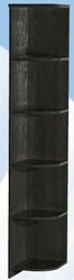 Полка угловая средняя ДЛЯ ГОСТИНОЙ ПУС-305 Венге в Диксоне - dikson.mebel54.com | фото