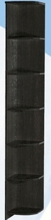 Полка угловая высокая ДЛЯ ГОСТИНОЙ ПУВ-305 Венге в Диксоне - dikson.mebel54.com | фото