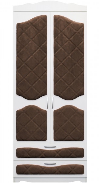 Шкаф 2-х створчатый с ящиками серии Иллюзия 08 Шоколад в Диксоне - dikson.mebel54.com | фото
