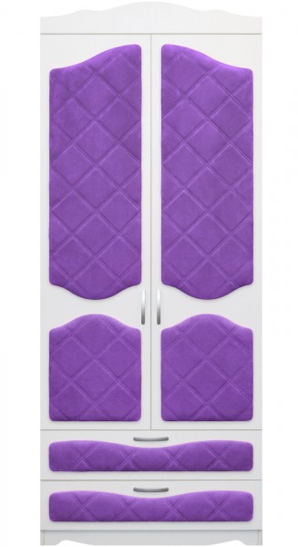 Шкаф 2-х створчатый с ящиками серии Иллюзия 32 Фиолетовый в Диксоне - dikson.mebel54.com | фото