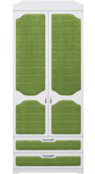 Шкаф 2-х створчатый с ящиками серии Спорт 76 Зелёный в Диксоне - dikson.mebel54.com | фото
