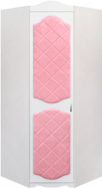 Шкаф угловой Иллюзия 36 Светло-розовый в Диксоне - dikson.mebel54.com | фото