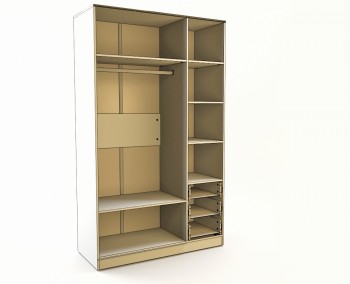 Шкаф 3-х створчатый с ящиками Грэйси (Розовый/Серый/корпус Клен) в Диксоне - dikson.mebel54.com | фото