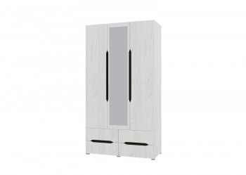 Шкаф 3-х створчатый с ящиками и зеркалом Вега (Прованс) в Диксоне - dikson.mebel54.com | фото