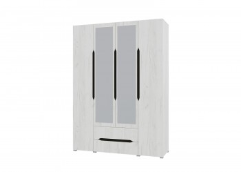 Шкаф 4-х створчатый с ящиками и зеркалами Вега (Прованс) в Диксоне - dikson.mebel54.com | фото