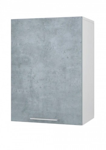 Шкаф 45 с фасадом Лофт (Камень Оленна/Белый) в Диксоне - dikson.mebel54.com | фото