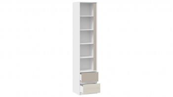 Шкаф для белья комбинированный «Сканди» Дуб Гарден/Белый/Глиняный серый в Диксоне - dikson.mebel54.com | фото