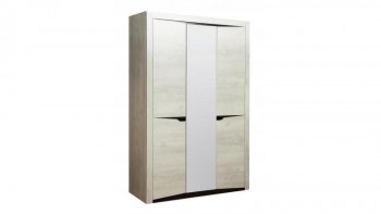 Шкаф для одежды "Лючия" (3-х дв.) (венге / белый) в Диксоне - dikson.mebel54.com | фото