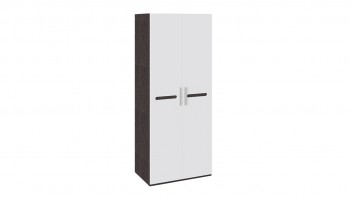 Шкаф для одежды с 2-мя дверями «Фьюжн» Белый глянец/Венге Линум в Диксоне - dikson.mebel54.com | фото