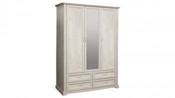 Шкаф для одежды "Сохо" (бетон пайн белый/4 ящика/1532) в Диксоне - dikson.mebel54.com | фото