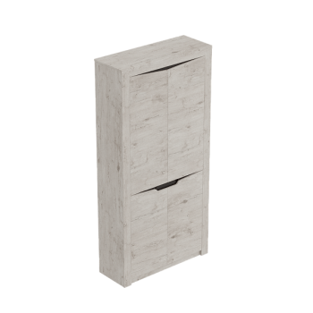Шкаф двухдверный Соренто (Дуб бонифаций/Кофе структурный матовый) в Диксоне - dikson.mebel54.com | фото