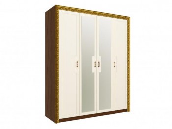 Шкаф комбинированный "Айрум" (дуб кальяри/белый/зеркало/1744) в Диксоне - dikson.mebel54.com | фото