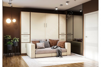 Шкаф-кровать с диваном Злата в Диксоне - dikson.mebel54.com | фото