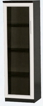 Шкаф нижний со стеклодверью ДЛЯ ГОСТИНОЙ ШНС-450 Венге/Дуб выбеленный в Диксоне - dikson.mebel54.com | фото