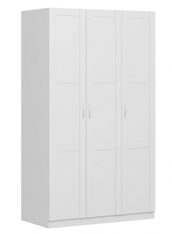 Шкаф трехдверный Пегас сборный белый в Диксоне - dikson.mebel54.com | фото