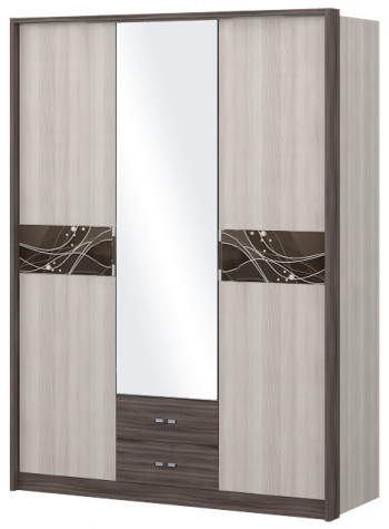 Шкаф трехстворчаты с зеркалом Шк68.1 Николь в Диксоне - dikson.mebel54.com | фото