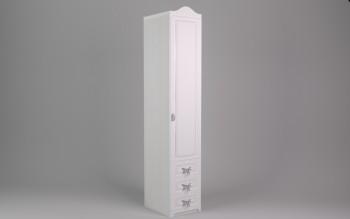 Шкаф угловой Бэлла с ящиками (Выбеленное дерево/Белый) в Диксоне - dikson.mebel54.com | фото