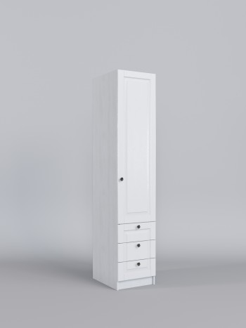 Шкаф угловой (секция с ящиками) Классика (Белый/корпус Выбеленное дерево) в Диксоне - dikson.mebel54.com | фото