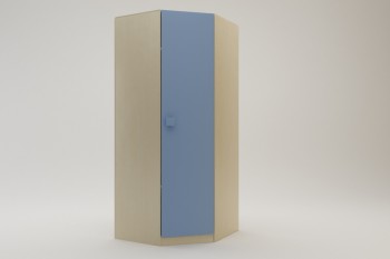 Шкаф угловой (угловая секция) Скай (Синий/корпус Клен) в Диксоне - dikson.mebel54.com | фото